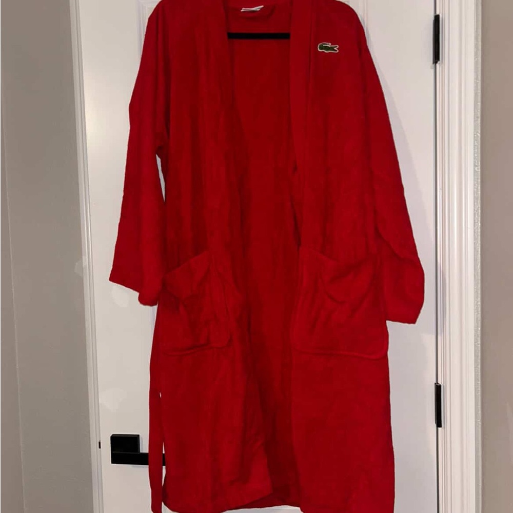 Lacoste Men's Bold Red Robe